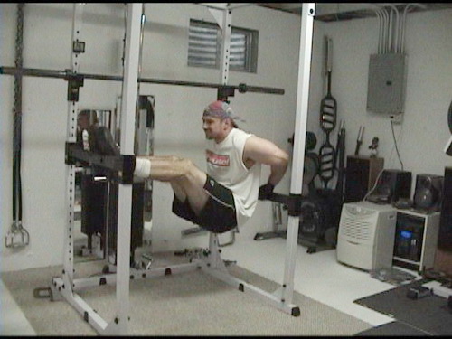 Power Rack Bench Dips Done Rest-Pause Style for Tricep Mass and Strength