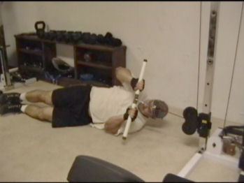Side-Lying Tricep Pushdowns for Targeting the Triceps